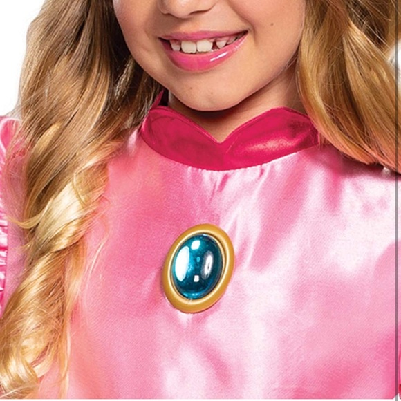 Super Mario Princess Peach Costume Dress L 10/12 - Picture 5 of 11